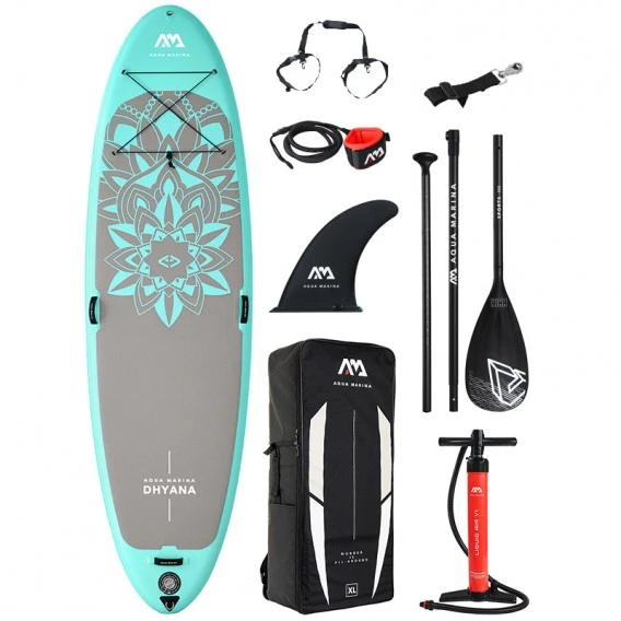 Aqua Marina Dhyana 11.0 Yoga SUP Aufblasbares Stand Up Paddle Board Set 1 Aqua Marina Dhyana 11.0 Yoga SUP Aufblasbares Stand Up Paddle Board Set