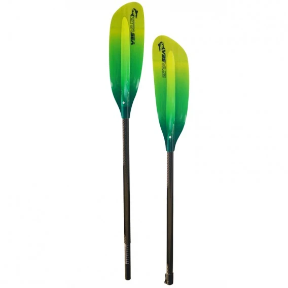 ExtaSea Pro Tour Carbon Vario Doppelpaddel | 230-240cm | 2-teilig | Lime-yellow 4 ExtaSea Pro Tour Carbon Vario Doppelpaddel | 230-240cm | 2-teilig | Lime-yellow – Bild 4