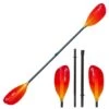 ExtaSea Pro-XL Carbon Vario Doppelpaddel | 220-240cm | 4-teilig | Red-yellow