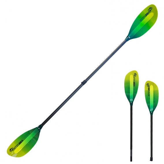 ExtaSea Pro-XL Carbon Vario Doppelpaddel | 220-240cm | 2-teilig | Lime-yellow 1 ExtaSea Pro-XL Carbon Vario Doppelpaddel | 220-240cm | 2-teilig | Lime-yellow